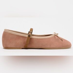 Zara Suede Women’s Mary Jane Flats with Strap Size  8